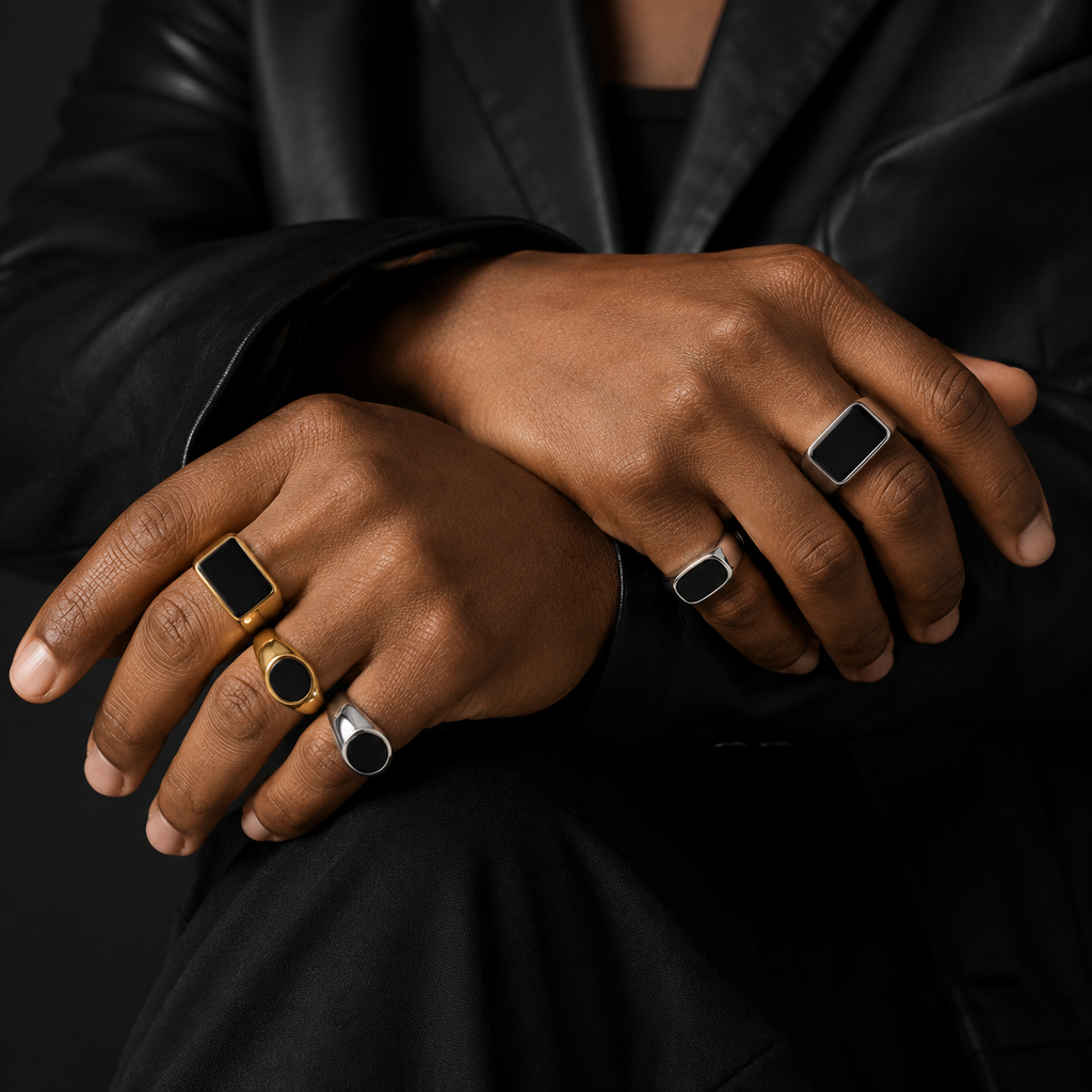 Gold Silver Statement Ring