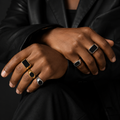Gold Silver Statement Ring
