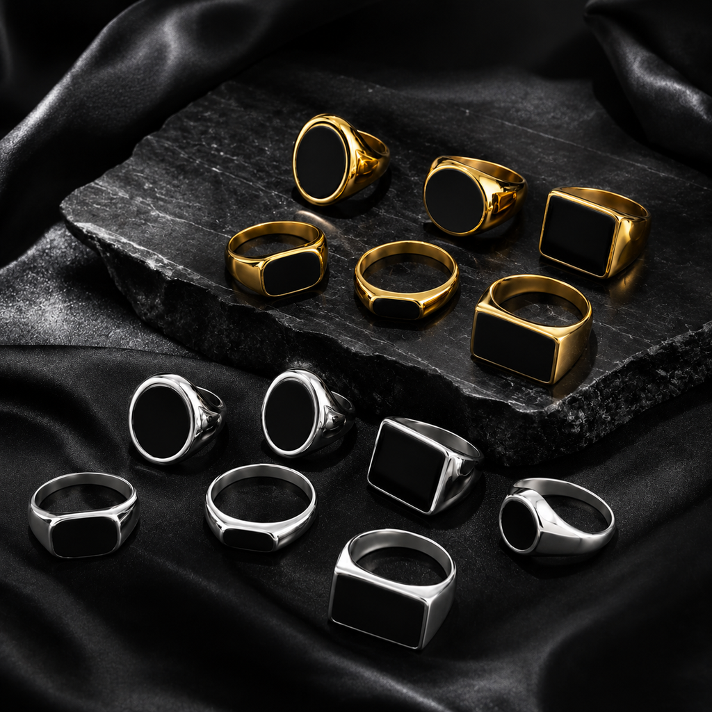 Gold Silver Statement Ring