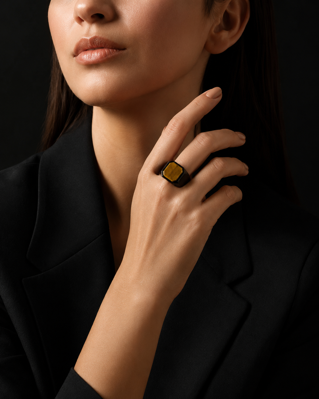 colored Signet Ring