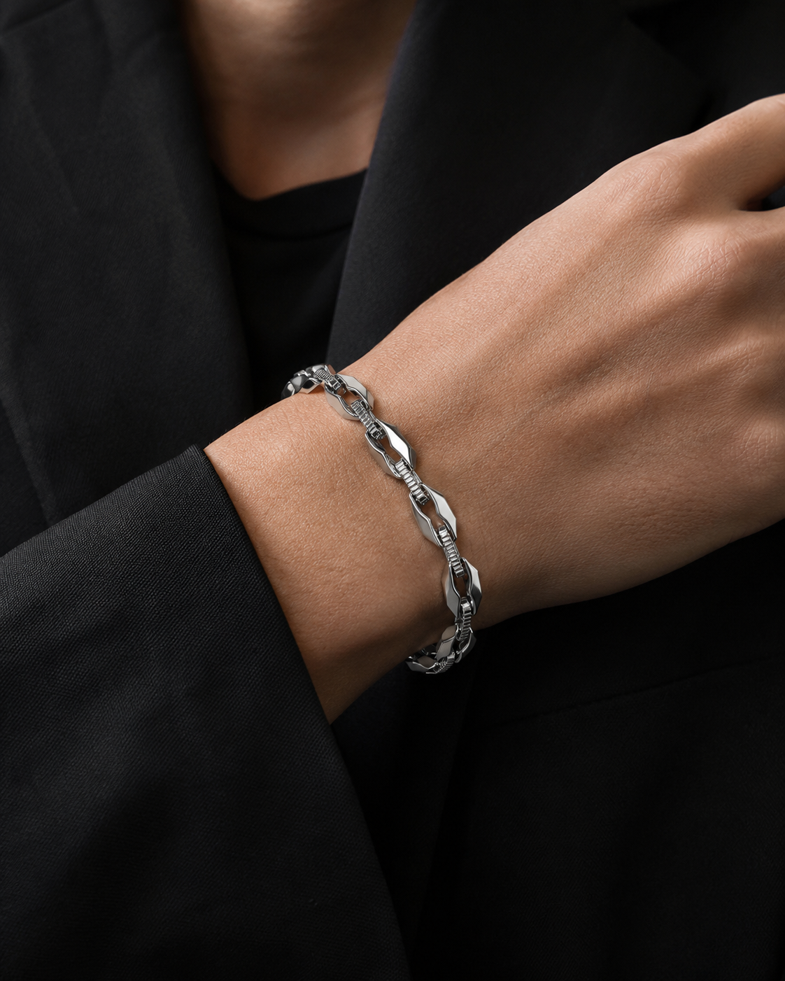 Polished Silver Bracelet