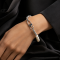 Silver Beaded Bracelet