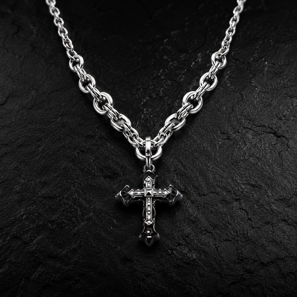 Gothic Cross Chain Necklace