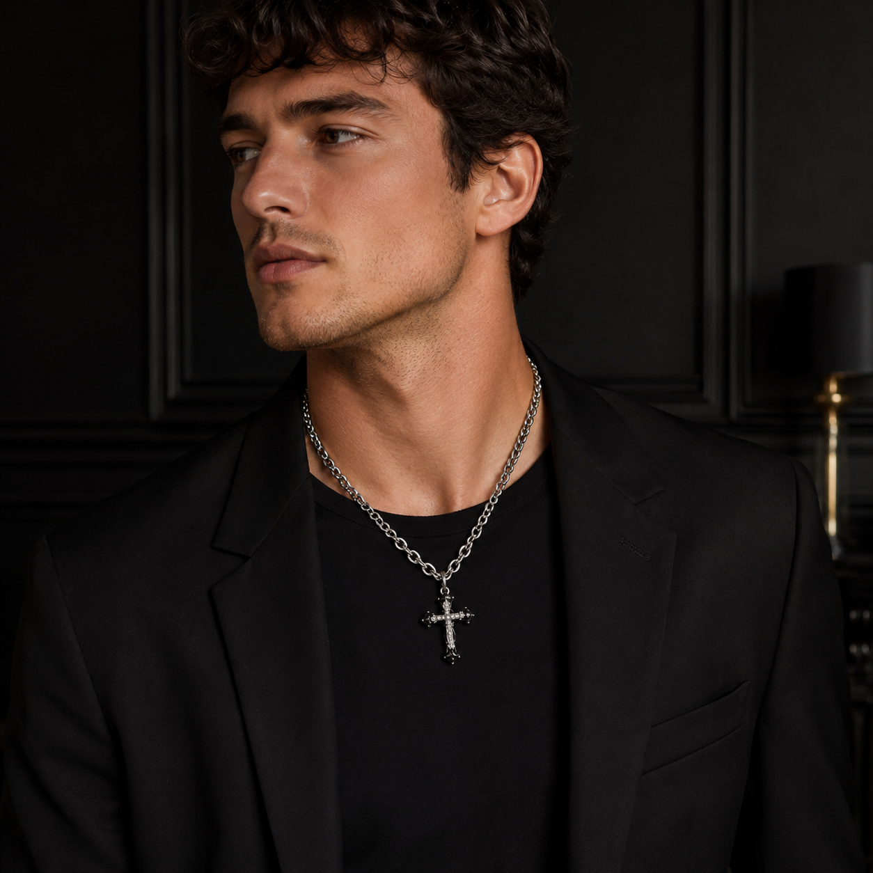 Gothic Cross Chain Necklace