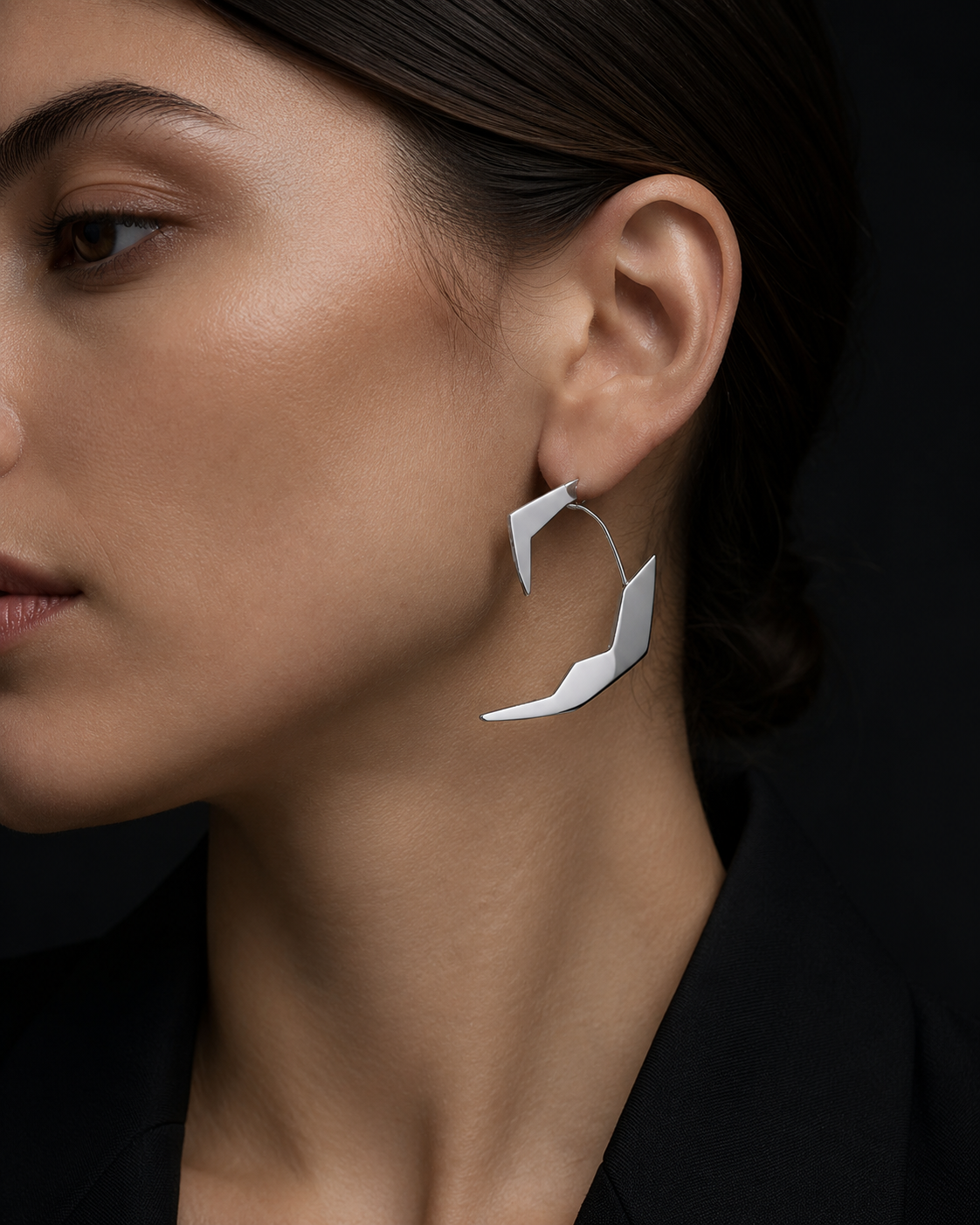Mixed Metal Statement Earrings