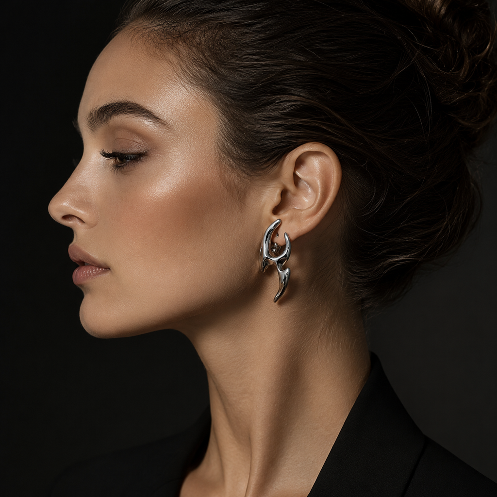 Silver Statement Earrings