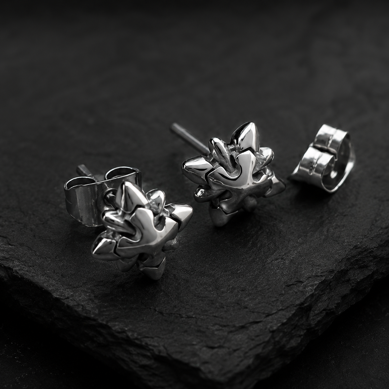 Mini Silver Stud Earrings