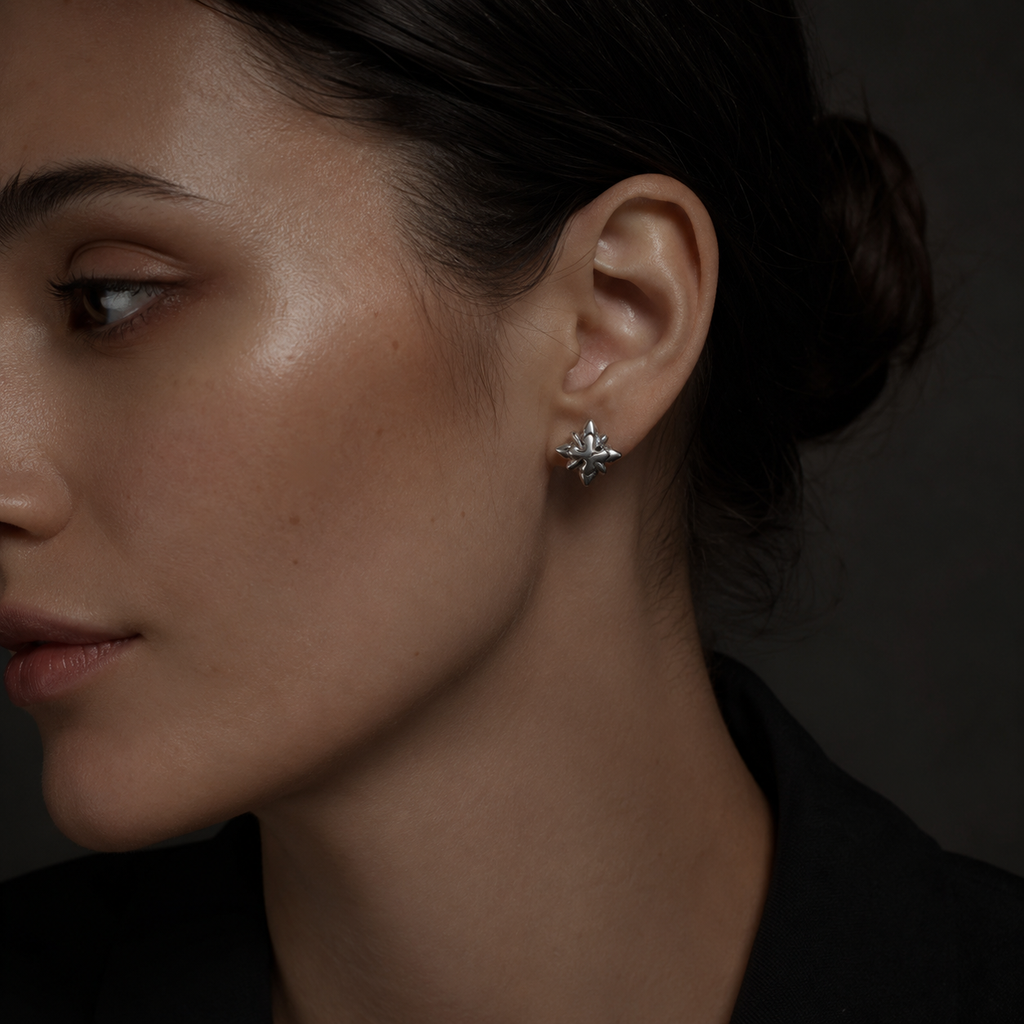 Mini Silver Stud Earrings