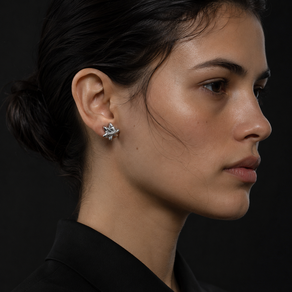 Mini Silver Stud Earrings