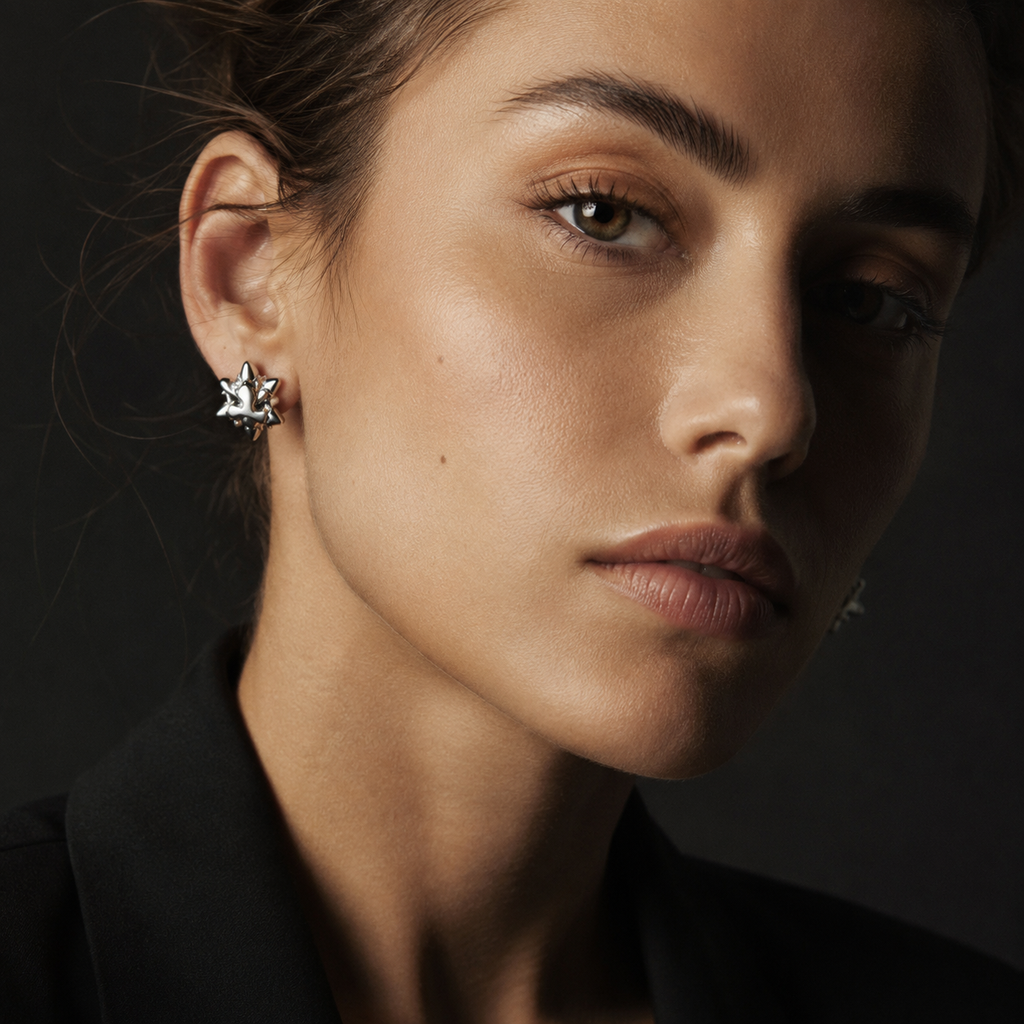 Mini Silver Stud Earrings