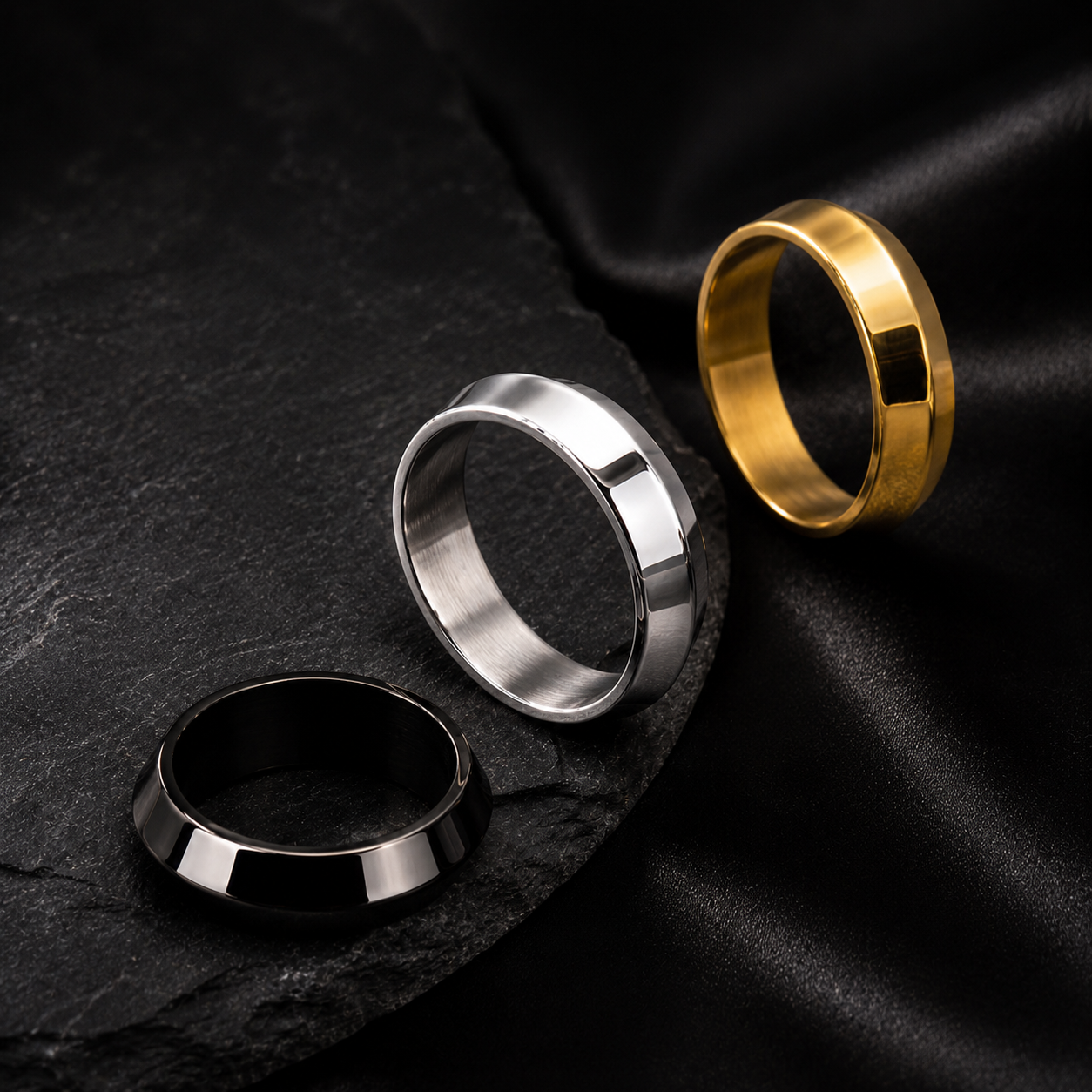 Black Mixed Ring