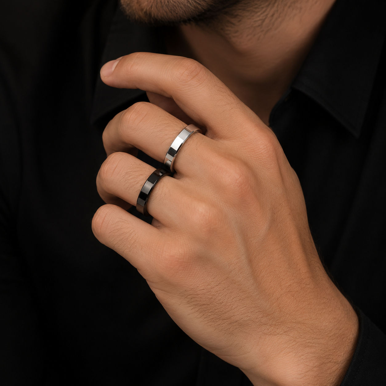 Black Mixed Ring