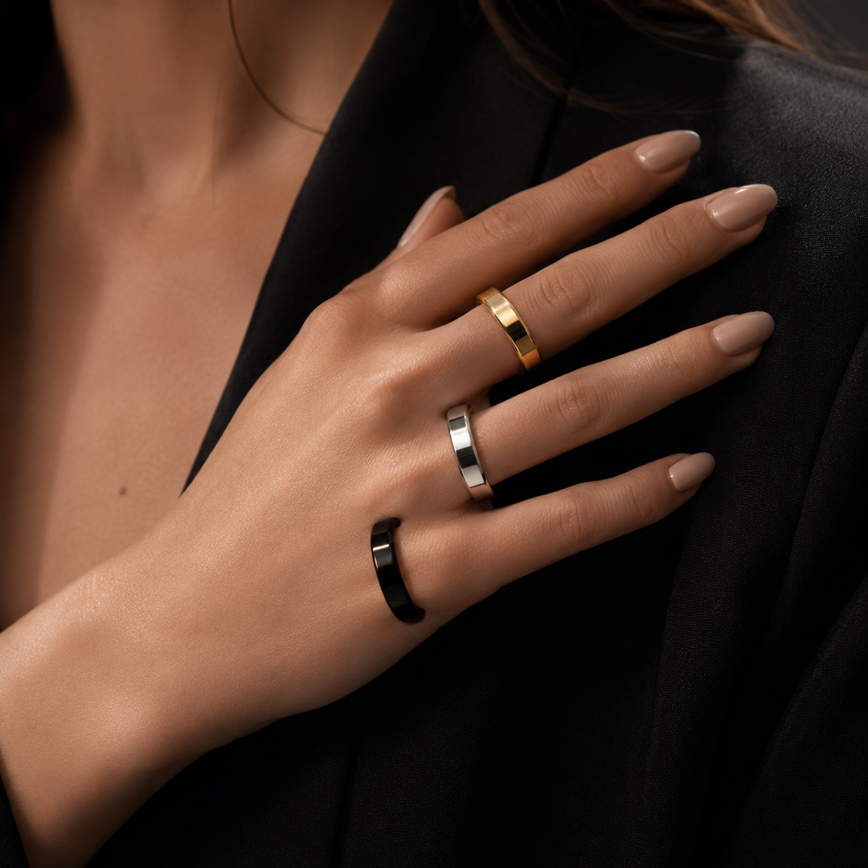 Black Mixed Ring