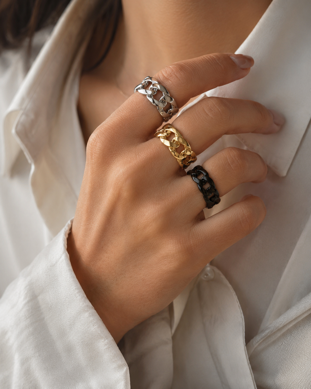 Cuban link Ring
